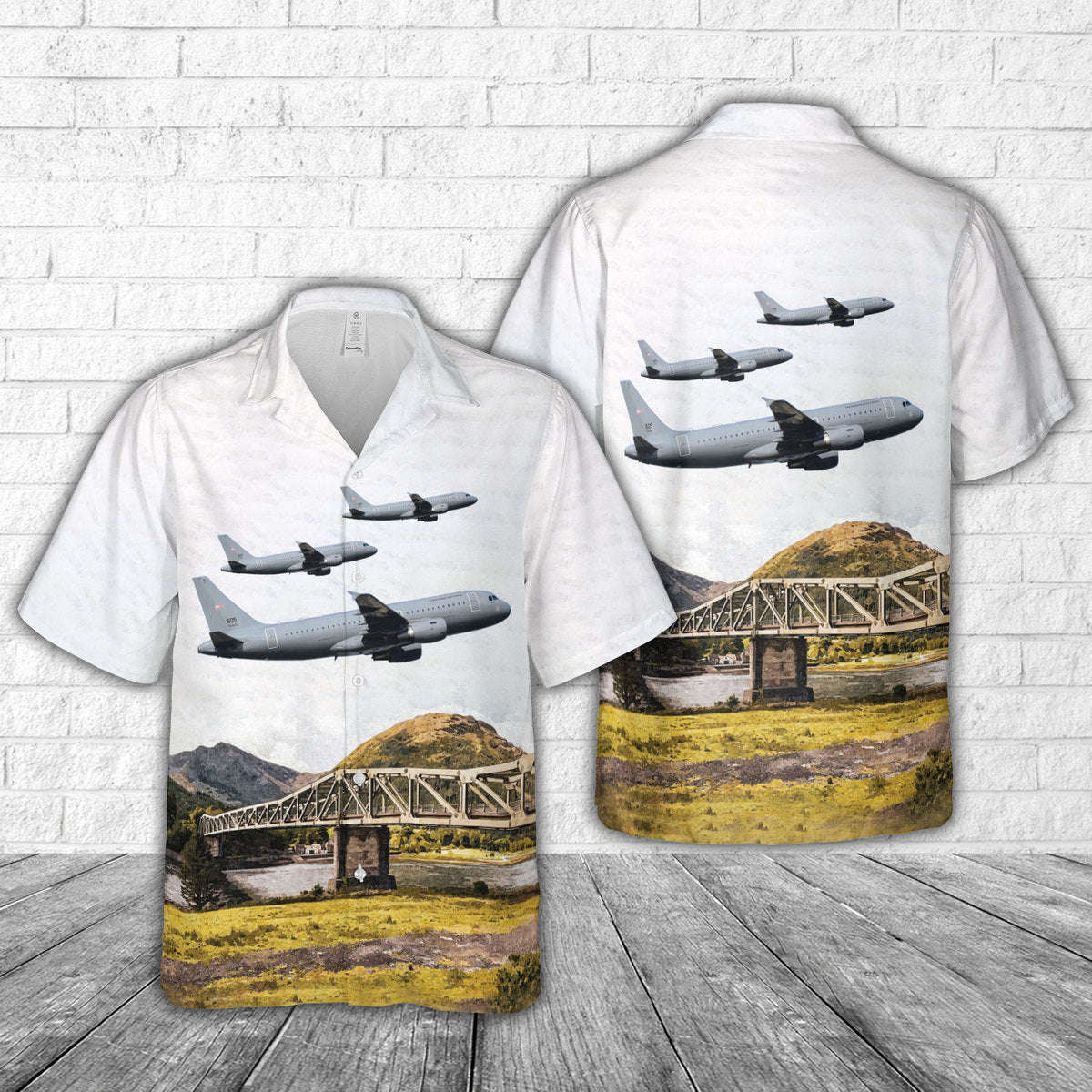 Hungarian Air Force 605 Airbus A319-100 Hawaiian Shirt Gift for Men Dad Father Gift for Men Dad Father