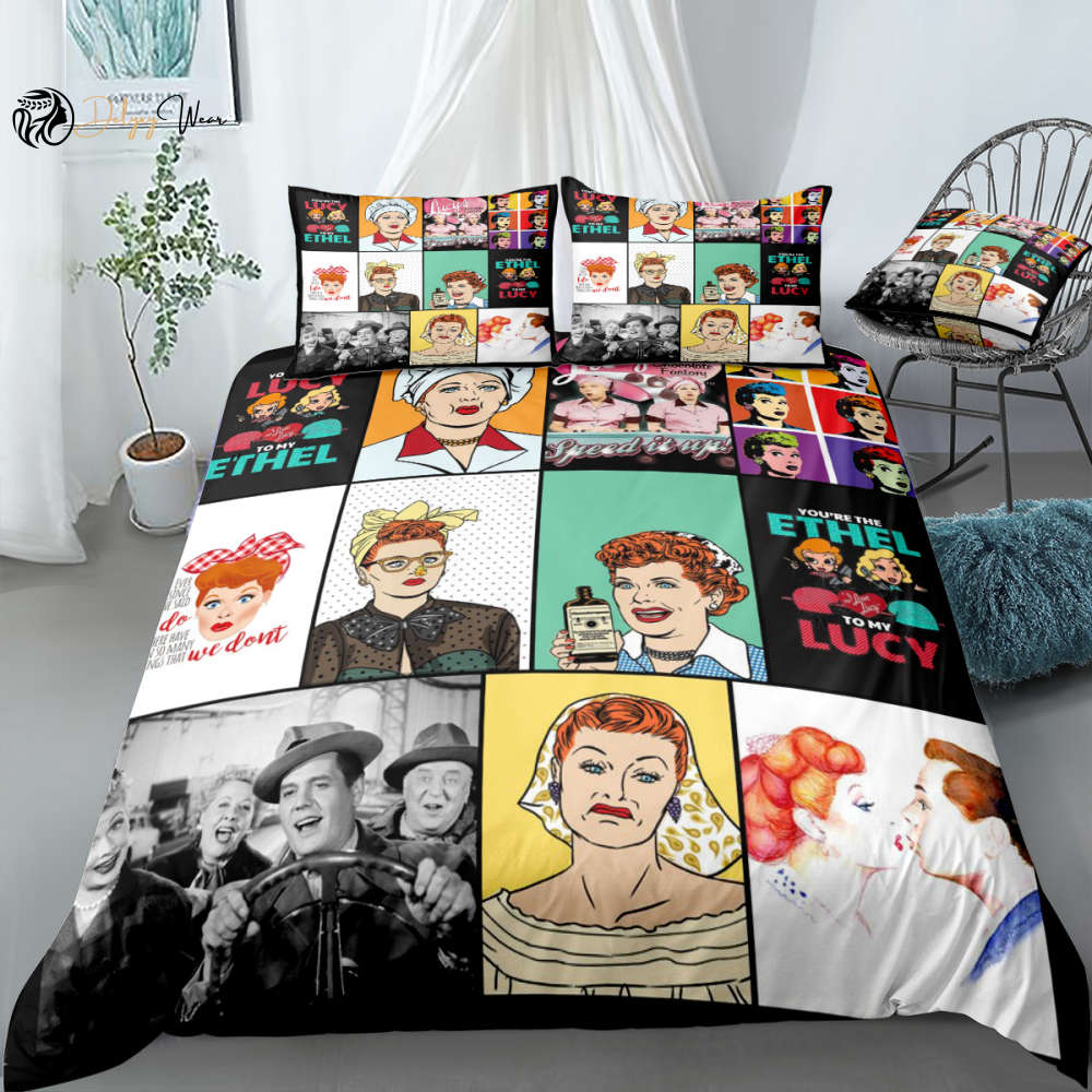 I Love Lucy 1 Bedding Set Decor Gift For Men Women Decor Gift For Men Women G95