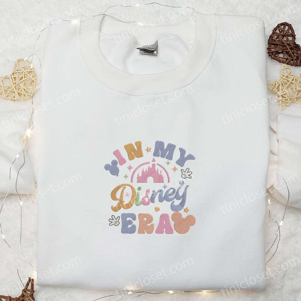 Disney Era Embroidered Shirt & Characters Hoodie: Perfect Gift Idea for Disney Fans