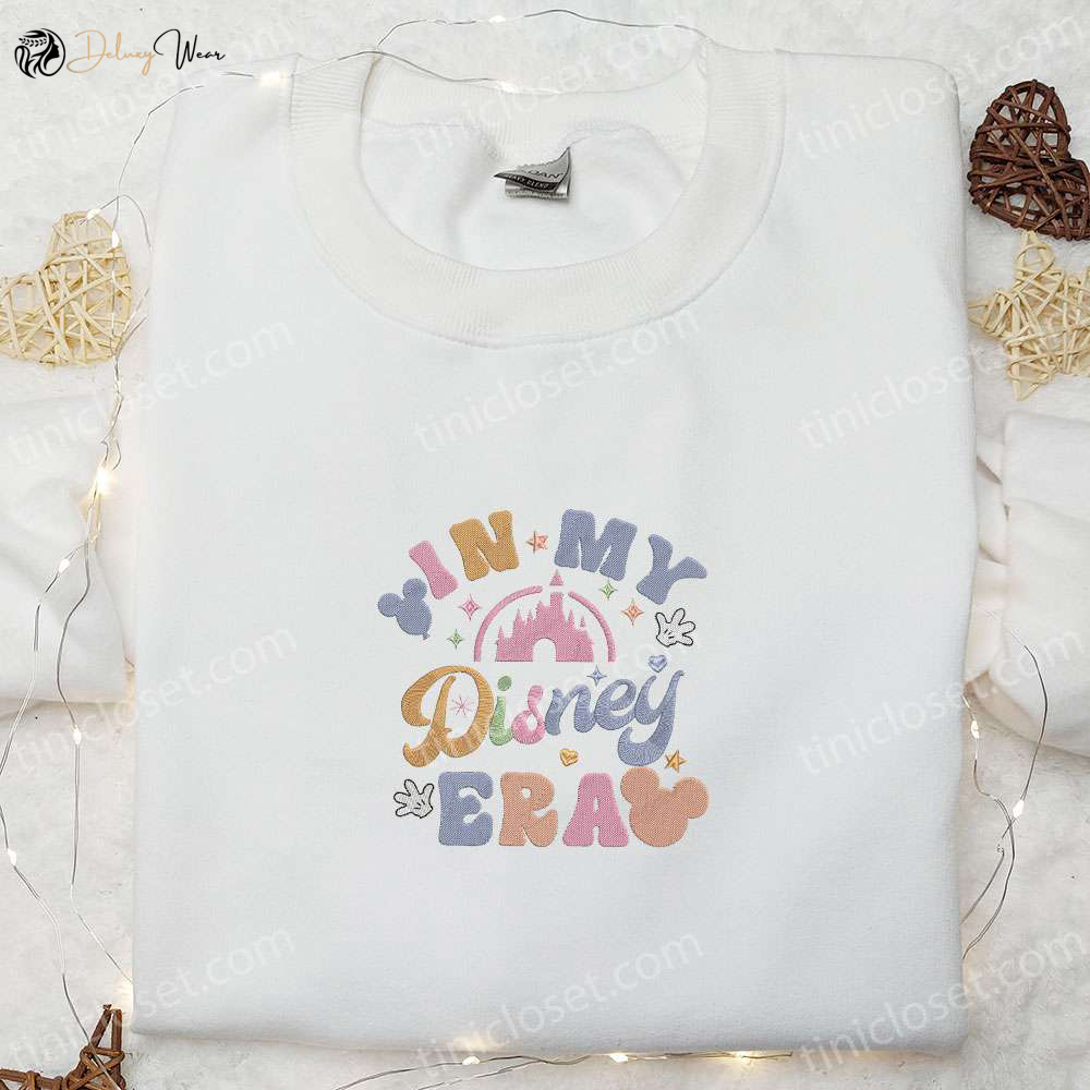 Disney Era Embroidered Shirt & Characters Hoodie: Perfect Gift Idea for Disney Fans