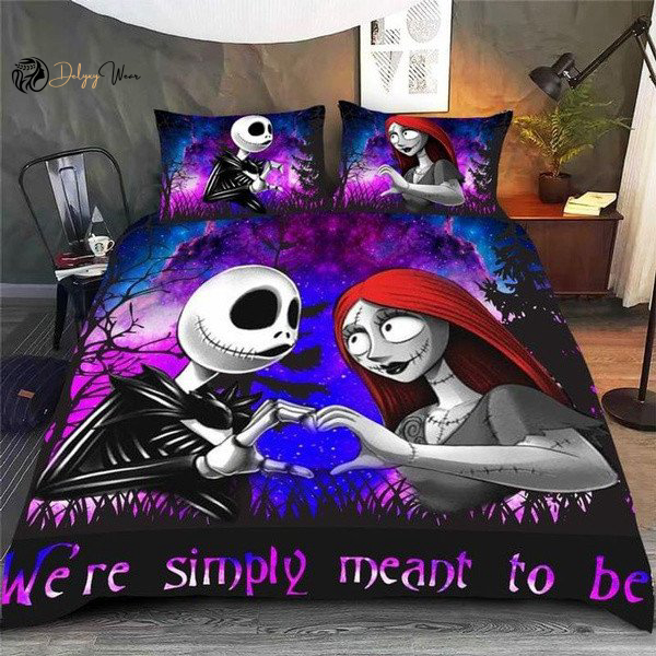 jack skellington Quilt Bedding Set Decor Gift For Men Women Decor Gift For Men Women n98