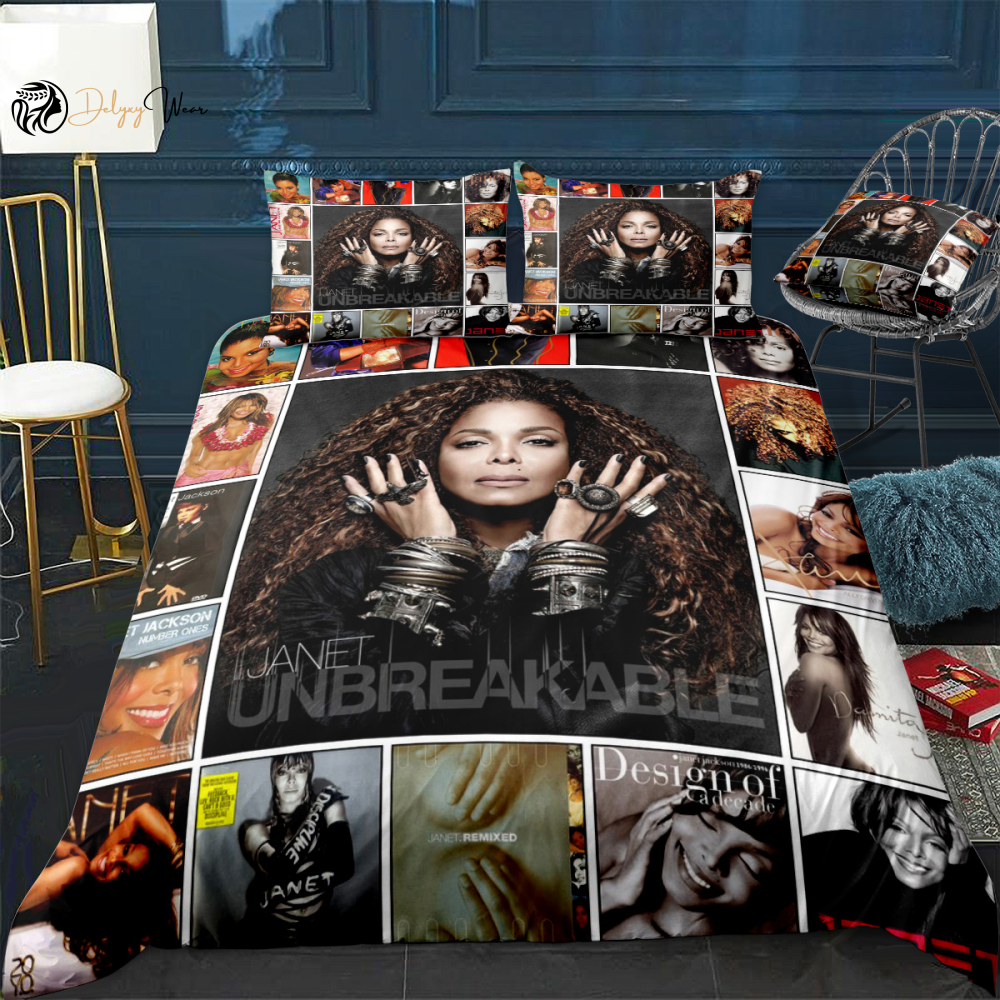 Janet Jackson Bedding Set Decor Gift For Men Women Decor Gift For Men Women G95