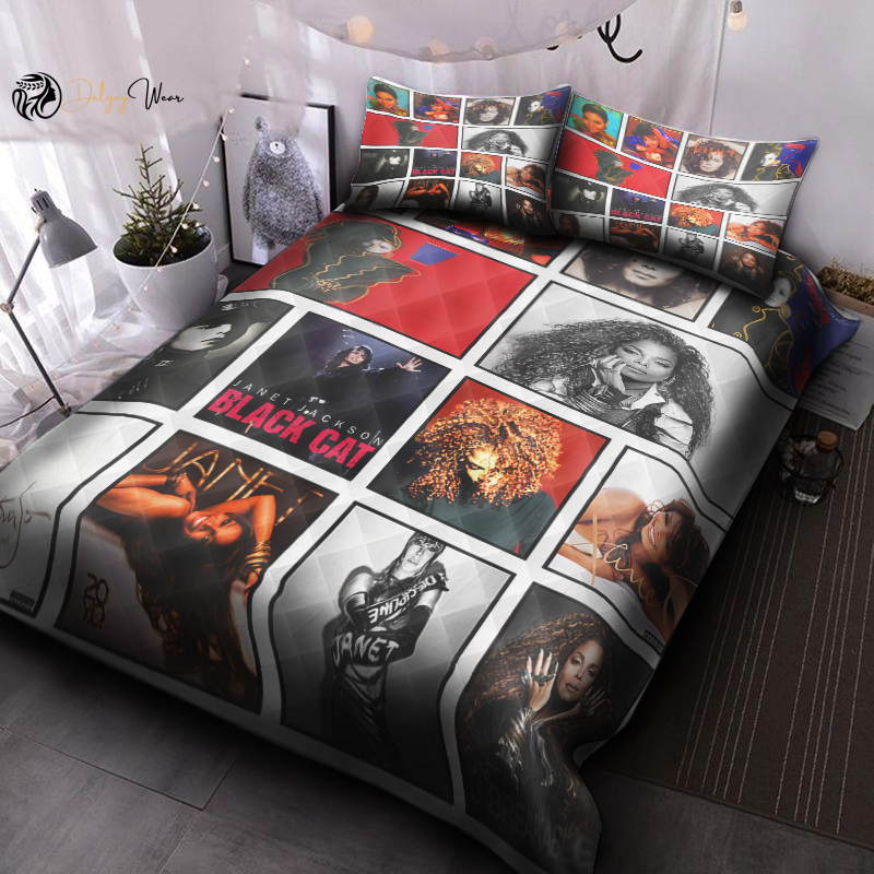 Janet Jackson Quilt Bedding Set Decor Gift For Men Women Decor Gift For Men Women G95