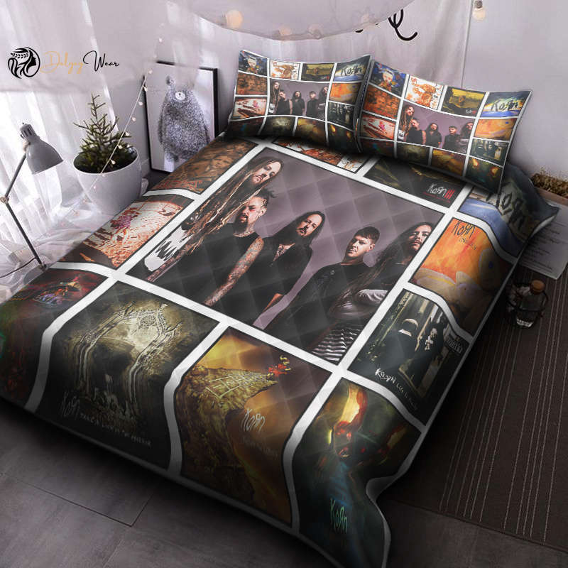 Korn 1 Quilt Bedding Set Decor Gift For Men Women Decor Gift For Men Women G95