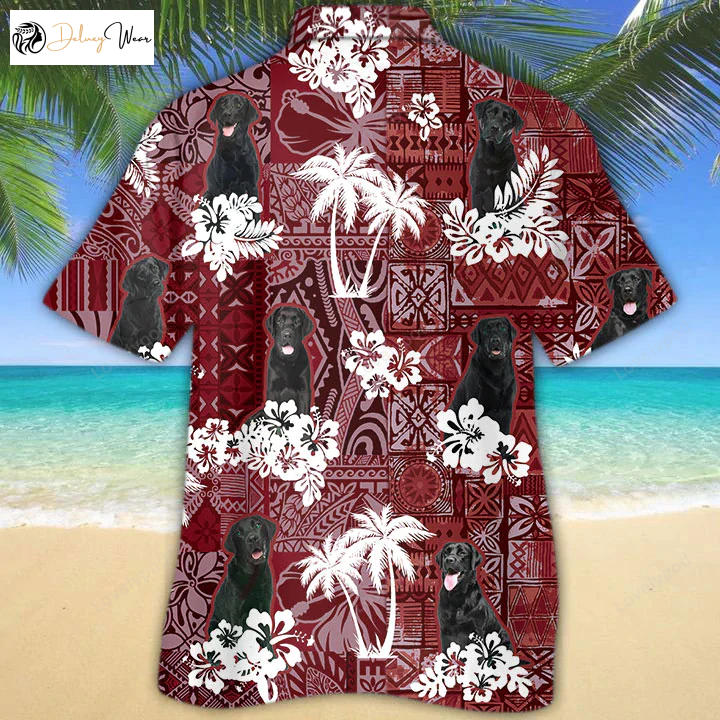 Labrador Red Hawaiian Shirt Gift for Men Women Fans - Gift for Dog Lover & Beach Enthusiast - Men s Hawaiian Shirt Gift for Men Women Fans