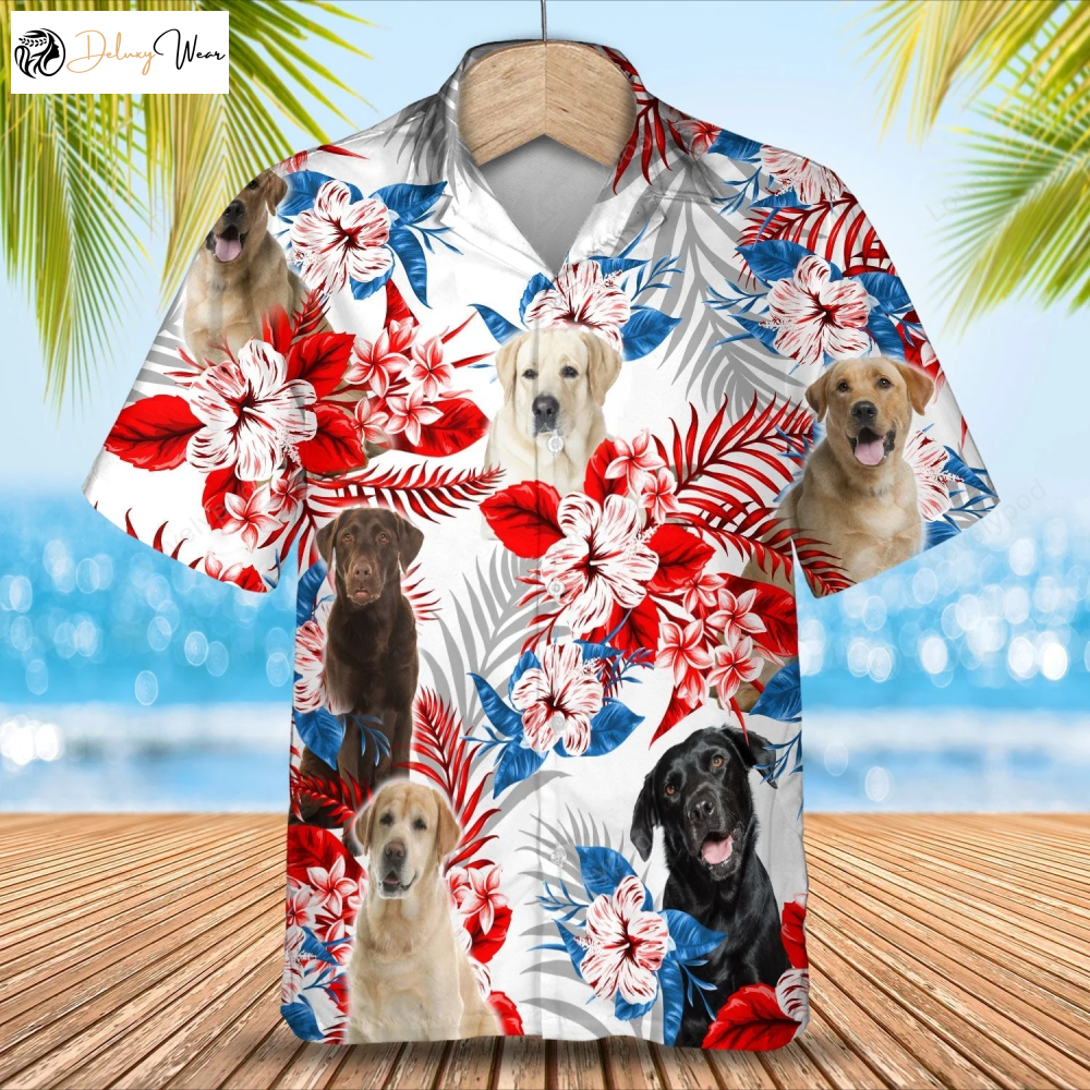 Summer Aloha Labrador Retriever Hawaiian Shirt Gift for Men Women Fans - Men and Women s Gift