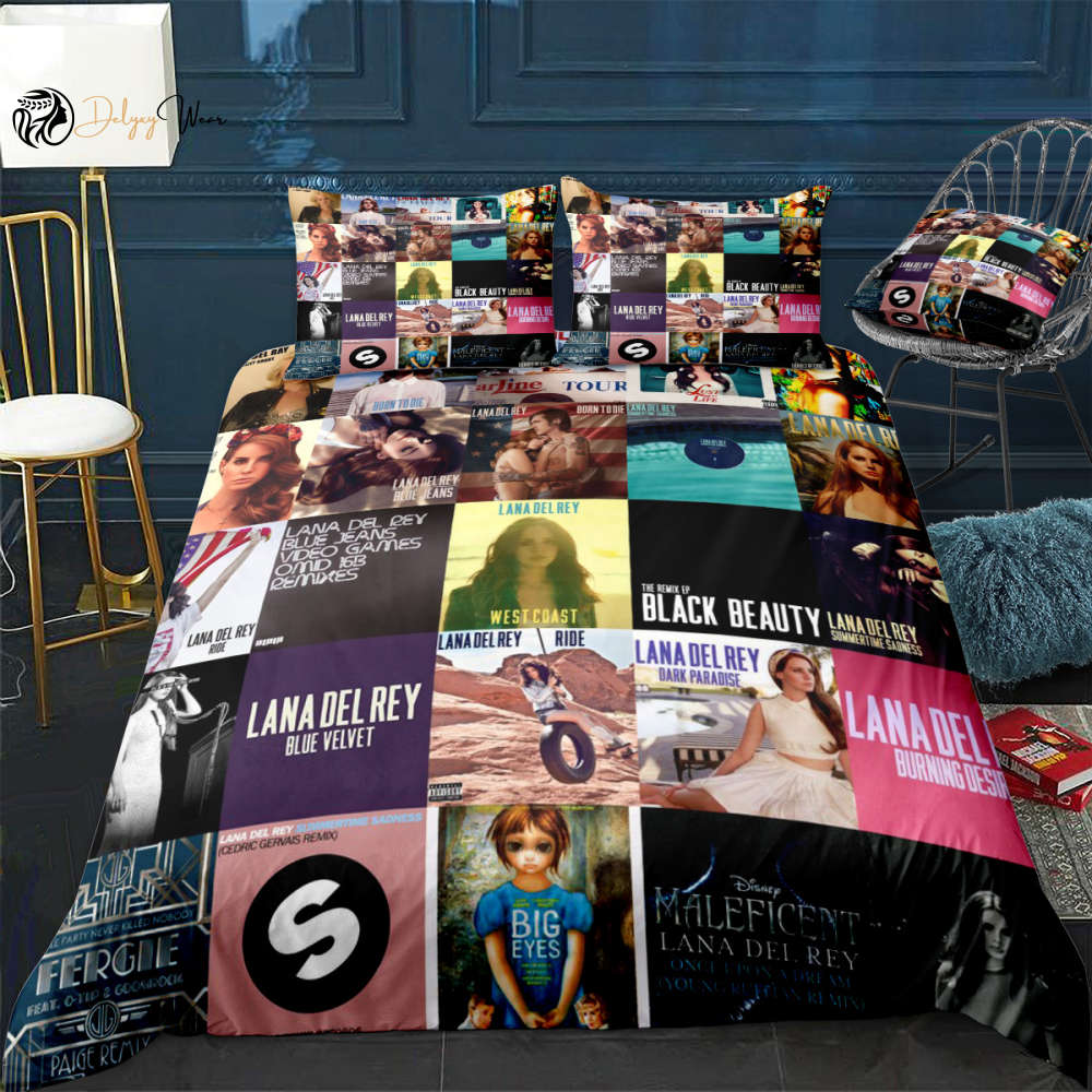 Lana Del Rey 2 Bedding Set Decor Gift For Men Women Decor Gift For Men Women G95