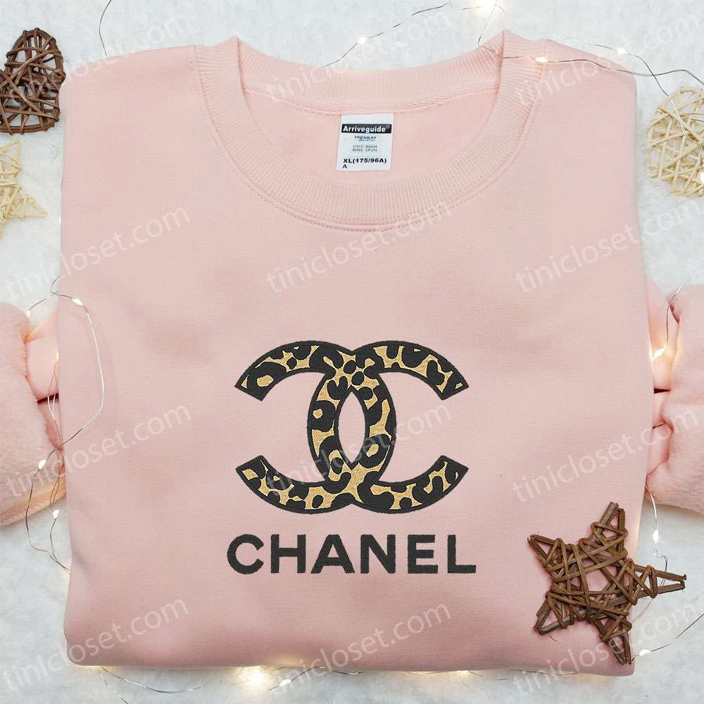 Leopard Chanel Logo Embroidered Shirt & Hoodie: Best Gift Idea for Fashion Enthusiasts Leopard Chanel Logo Embroidered Shirt & Hoodie: Best Gift Idea for Fashion Enthusiasts