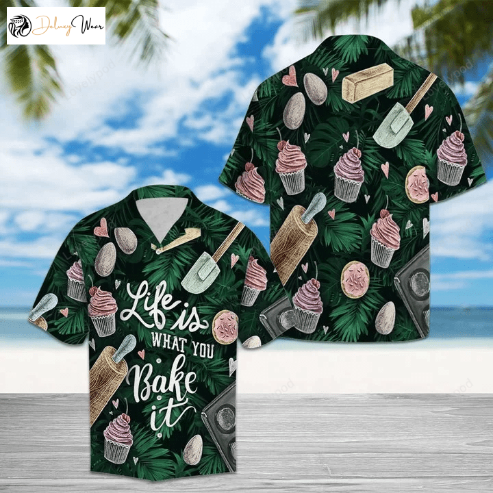Life Is What You Bake It: Hawaiian Shirt Gift for Men Women Fans with Unique Design – Shop Now!