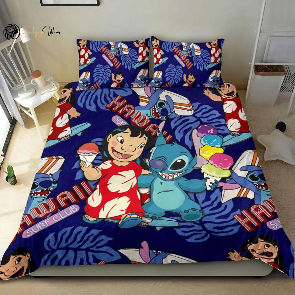 Lilo And Stitch Funny Lover Bedding Set Decor Gift For Men Women Decor Gift For Men Women G95