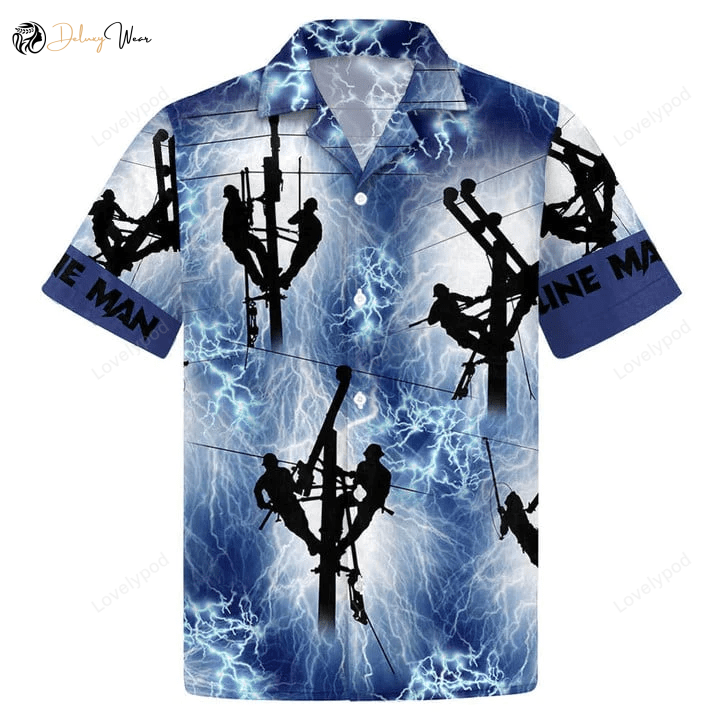 Red Thunder Storm Lineman Hawaiian Shirt – Aloha Style Shop Now!