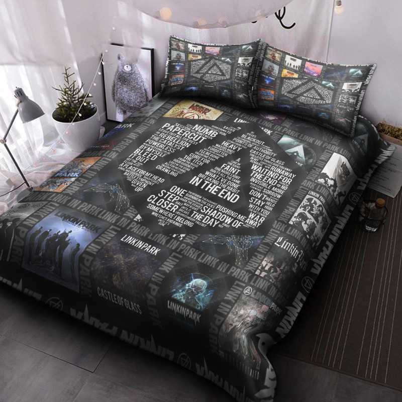 Linkin Park Quilt Bedding Set Decor Gift For Men Women Decor Gift For Men Women CH