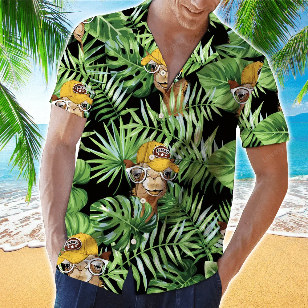 Llama Tropical Blue Hawaiian Shirt Gift for Men Women Fans – Unisex Amazing Design