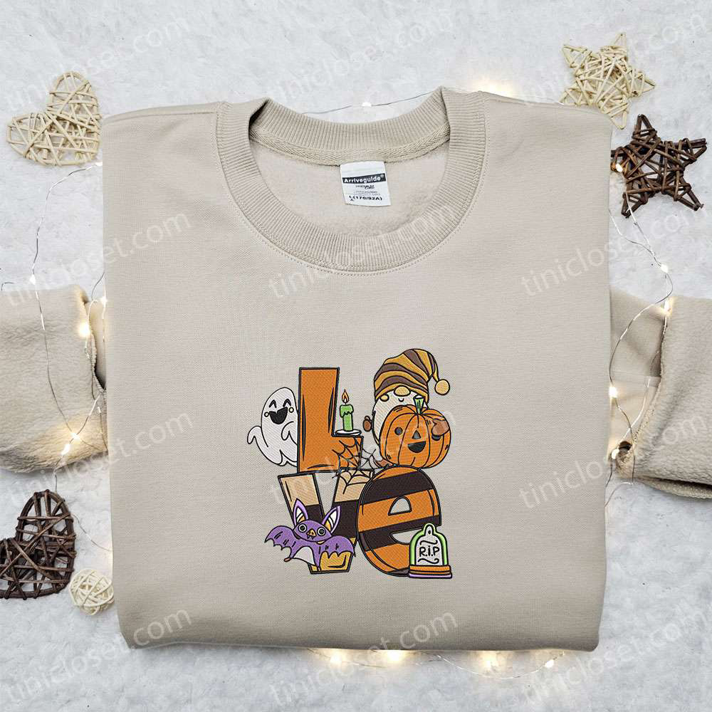 Spooky Halloween Embroidered Sweatshirt & Hoodie: Love Pumpkin Ghost Bat Design – Perfect Halloween Shirt Ideas Spooky Halloween Embroidered Sweatshirt & Hoodie: Love Pumpkin Ghost Bat Design – Perfect Halloween Shirt Ideas