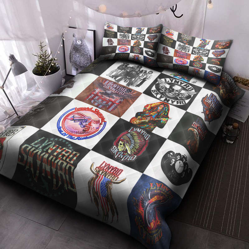 Lynyrd Skynyrd 3 Quilt Bedding Set Decor Gift For Men Women Decor Gift For Men Women G95