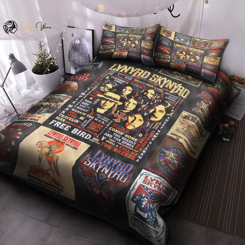Lynyrd Skynyrd Quilt Bedding Set Decor Gift For Men Women Decor Gift For Men Women G95