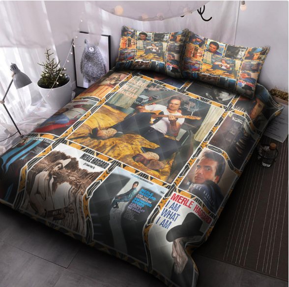 Merle Haggard Quilt Bedding Set Decor Gift For Men Women Decor Gift For Men Women G95 Merle Haggard Quilt Bedding Set Decor Gift For Men Women Decor Gift For Men Women G95