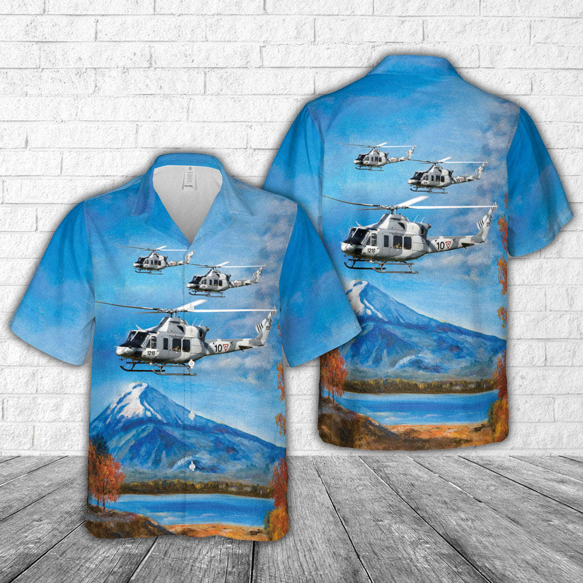 Mexican Air Force Bell 412EP Hawaiian Shirt Gift for Men Dad Father Gift for Men Dad Father