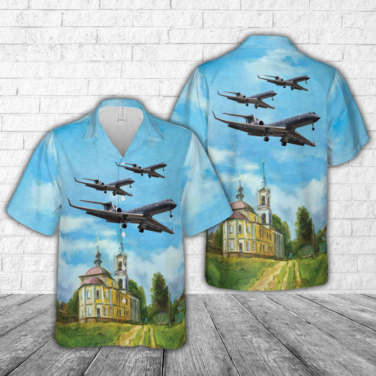 Mexican Air Force Gulfstream G550 Hawaiian Shirt Gift for Men Dad Father Gift for Men Dad Father