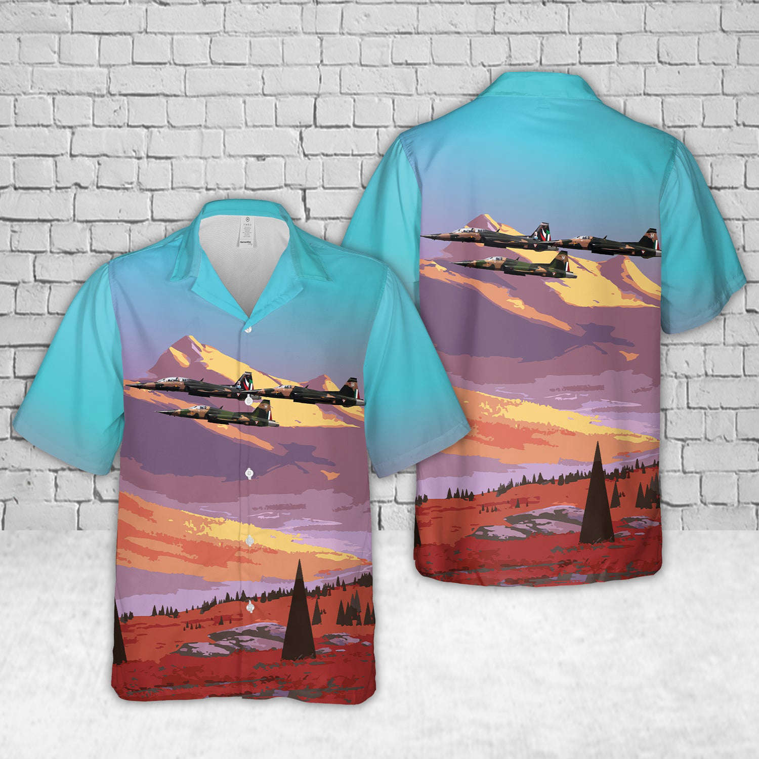 Mexican Air Force Northrop F-5F Tiger II Hawaiian Shirt Gift for Men Dad Father Gift for Men Dad Father