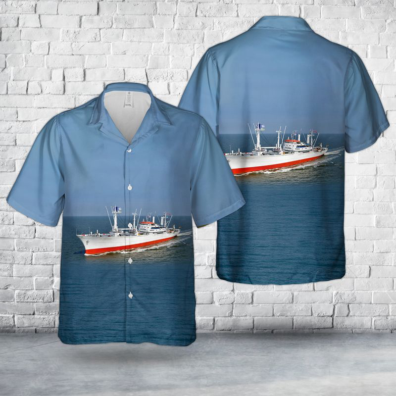 MS Cap San Diego With Cranes Hawaiian Shirt Gift for Men Dad Father Gift for Men Dad Father