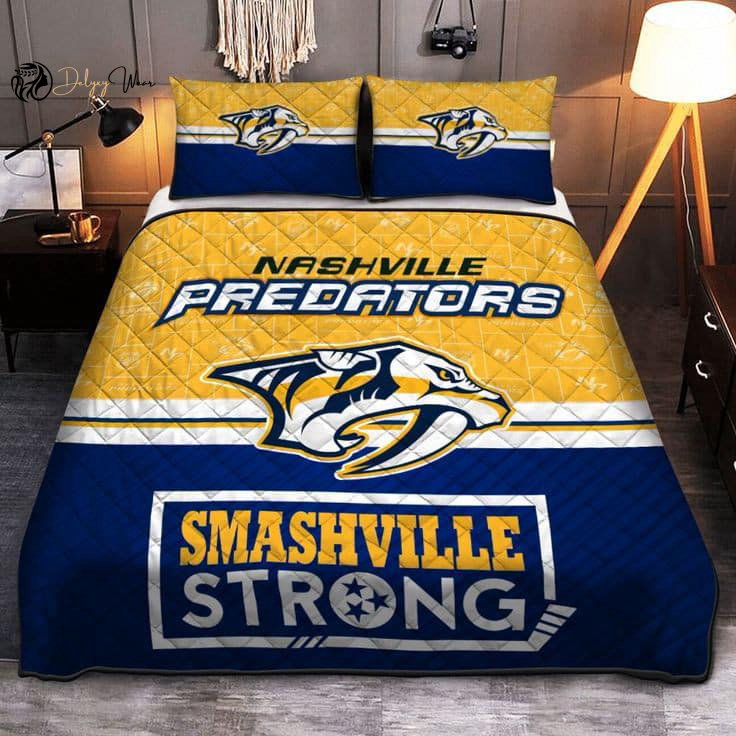 Nashville Predators Bedding Set Decor Gift For Men Women Decor Gift For Men Women G95