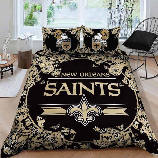 New Orleans Saints 1 Bedding Set Decor Gift For Men Women Decor Gift For Men Women G95