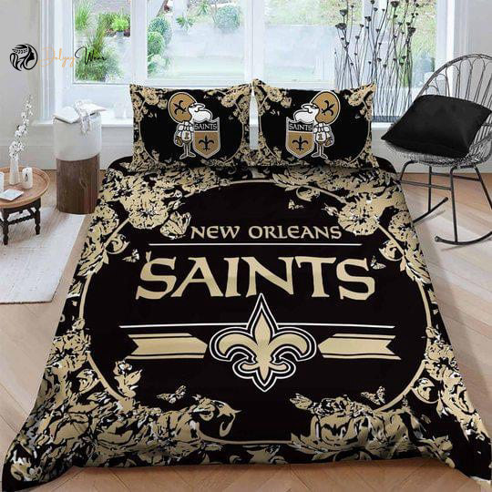 New Orleans Saints 1 Bedding Set Decor Gift For Men Women Decor Gift For Men Women G95