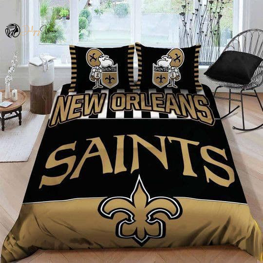 New Orleans Saints Bedding Set Decor Gift For Men Women Decor Gift For Men Women G95