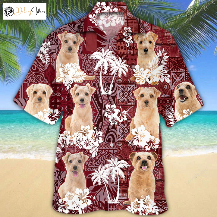 Norfolk Terrier Hawaiian Shirt Gift for Men Women Fans - Gift for Dog Lovers Men s Summer Aloha Shirt Gift for Men Women Fans
