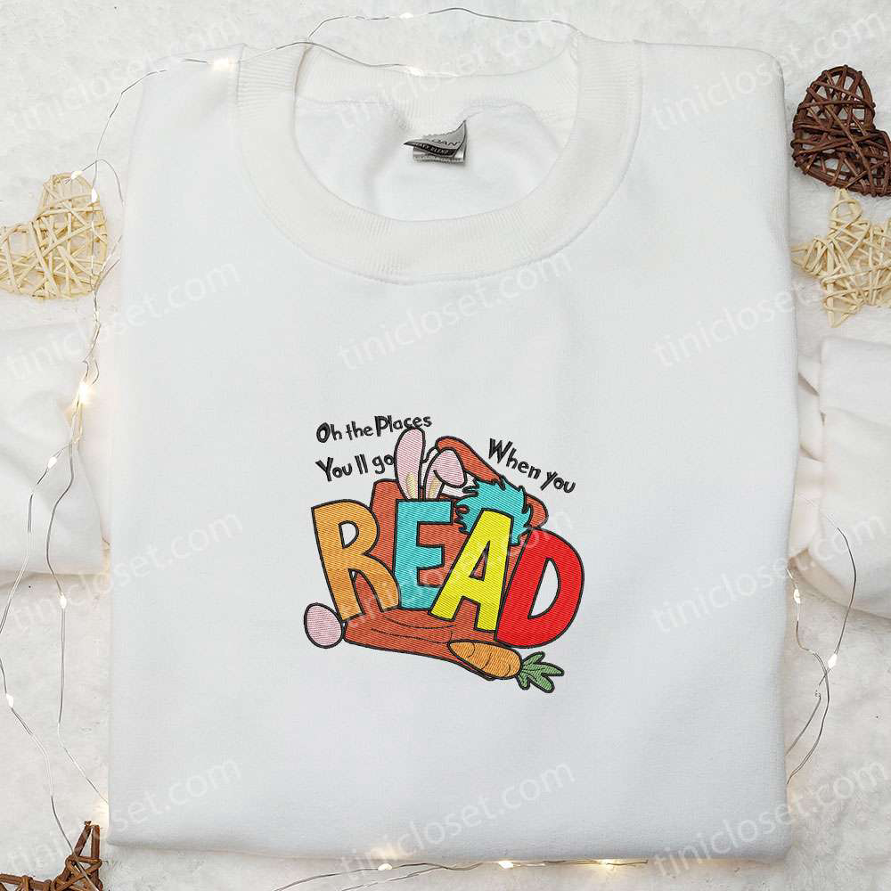 Dr Seuss Embroidered Shirt & Hoodie: Discover Places You ll Go Best Gift Idea