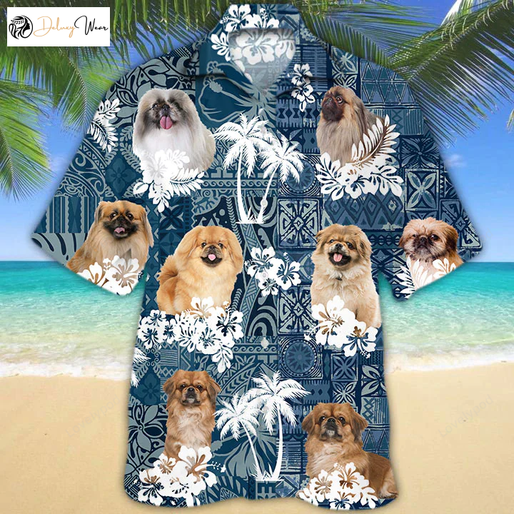 Stylish Pekingese Hawaiian Shirt Gift for Men Women Fans: Trendy and Unique Dog Lover Apparel