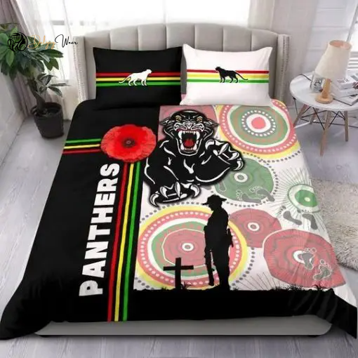 Penrith Panthers Bedding Set Decor Gift For Men Women Decor Gift For Men Women G95