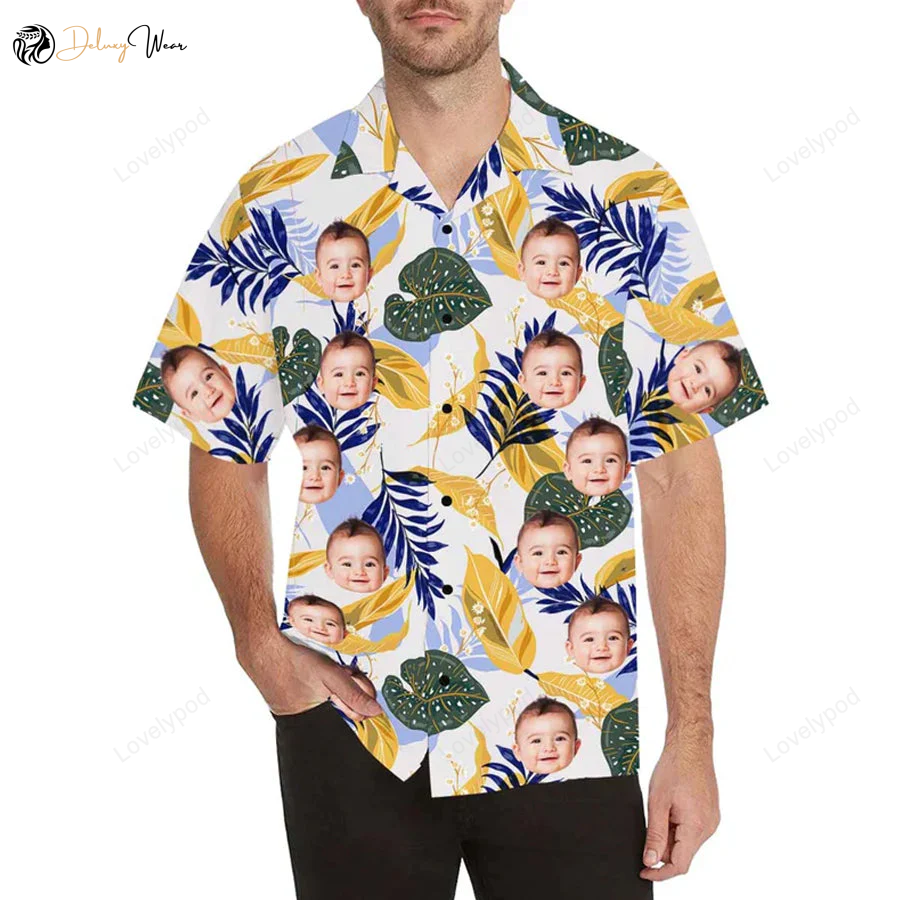 Custom Kid & Men s Hawaiian Shirt Gift for Men Women Fanss: Personalized Aloha & Floral Prints