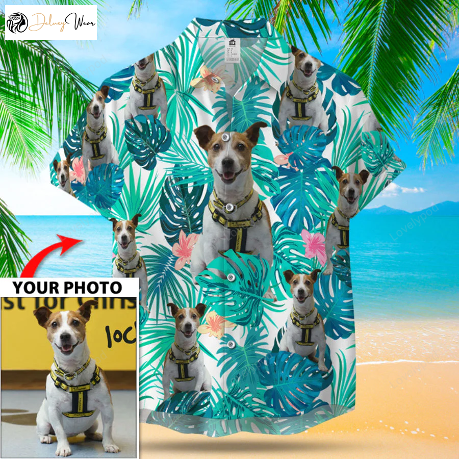 Custom Photo Dog Hawaiian Shirt Gift for Men Women Fans - Unique Tropical Print for Men