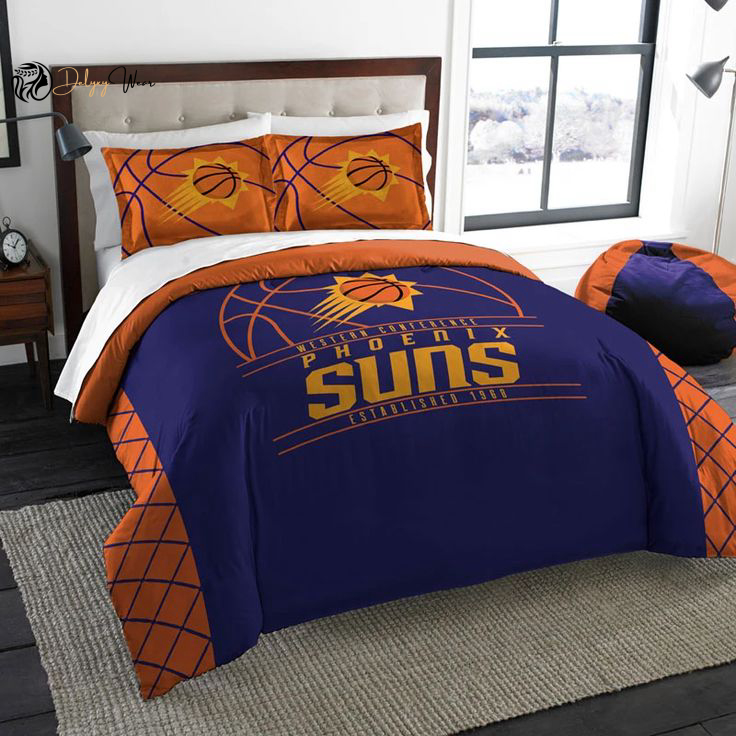 Phoenix Suns Bedding Set Decor Gift For Men Women Decor Gift For Men Women G95