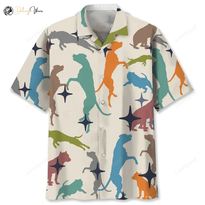 Pit Bull Hawaiian Shirt Gift for Men Women Fans for Men: Stylish Summer Gift for Dog Lovers