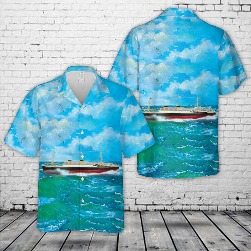 RMS Britannic 1930 - 1960 Hawaiian Shirt Gift for Men Dad Father Gift for Men Dad Father