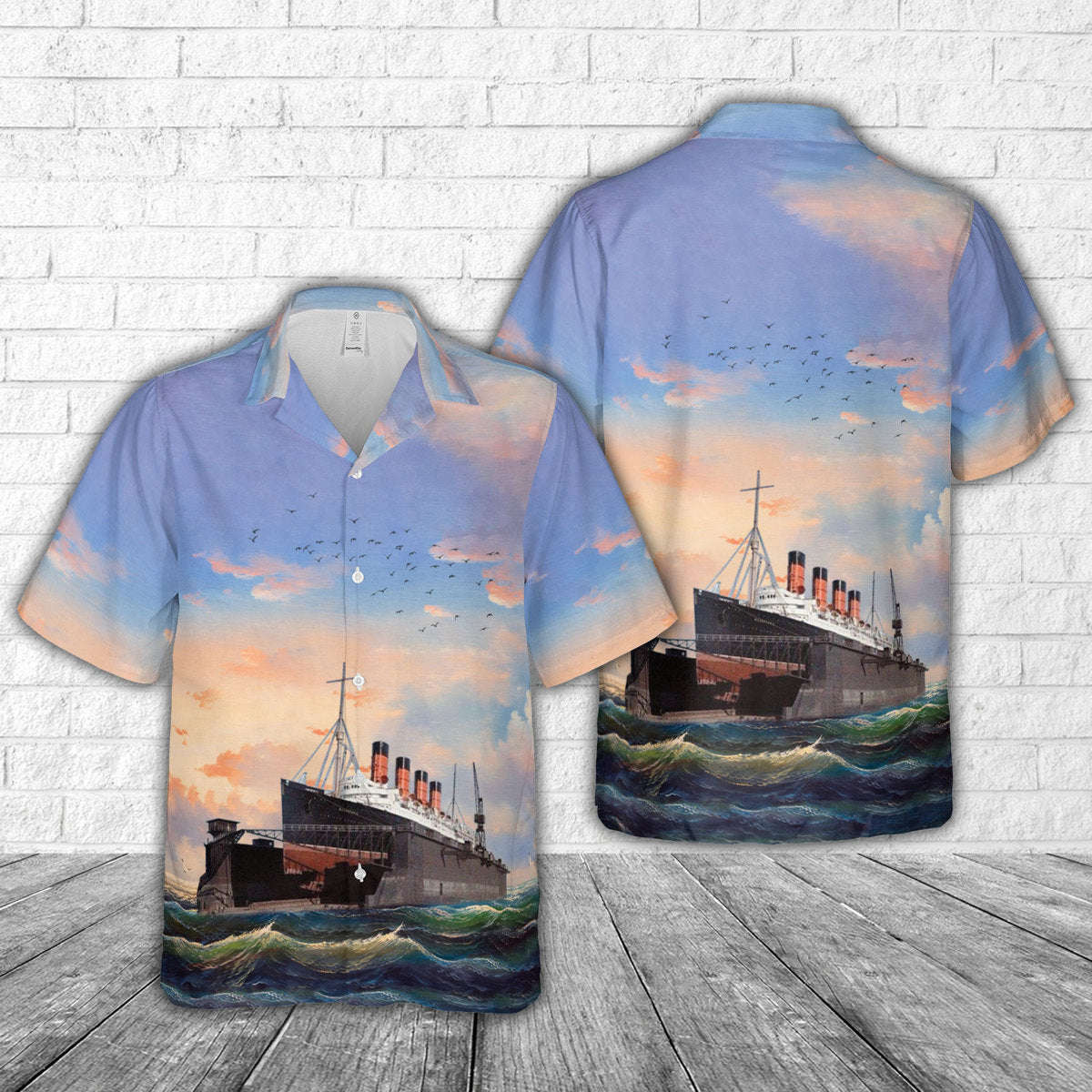 RMS Olympic Hawaiian Shirt Gift for Men Dad Father Gift for Men Dad Father