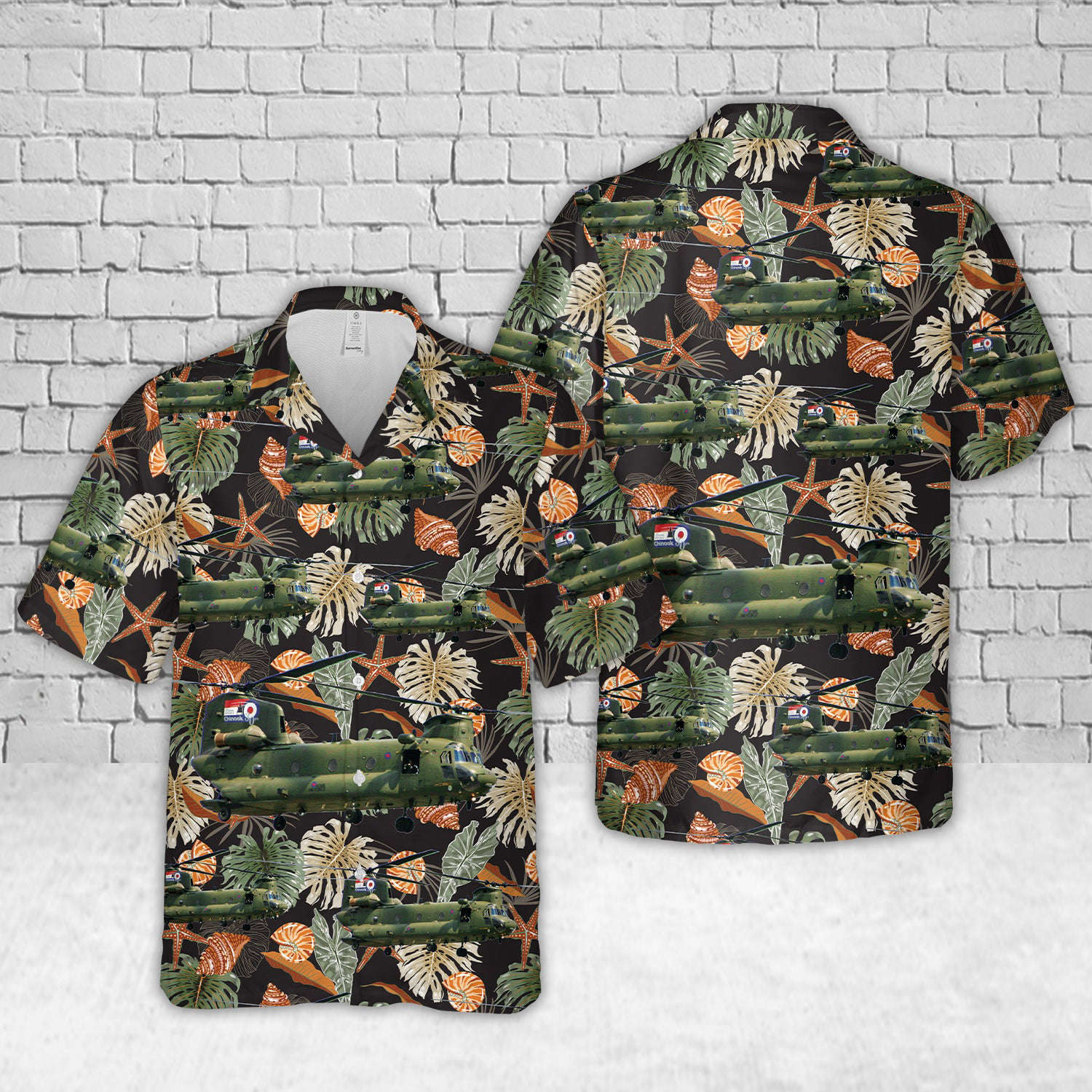 Royal Air Force Boeing Vertol CH-47D Chinook HC2A ZH895 Hawaiian Shirt Gift for Men Dad Father Gift for Men Dad Father