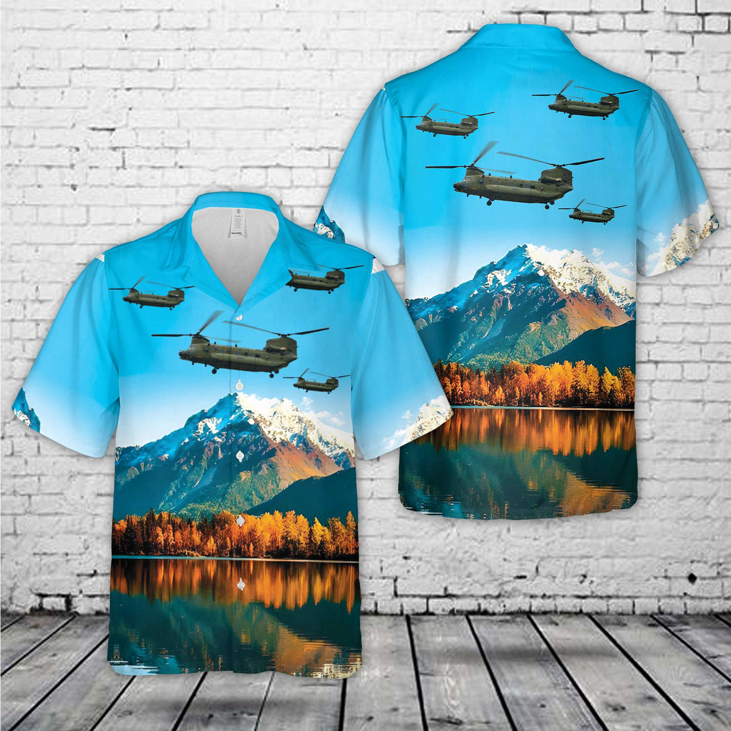 Royal Air Force Boeing Vertol Chinook HC.3 ZH903 Hawaiian Shirt Gift for Men Dad Father Gift for Men Dad Father
