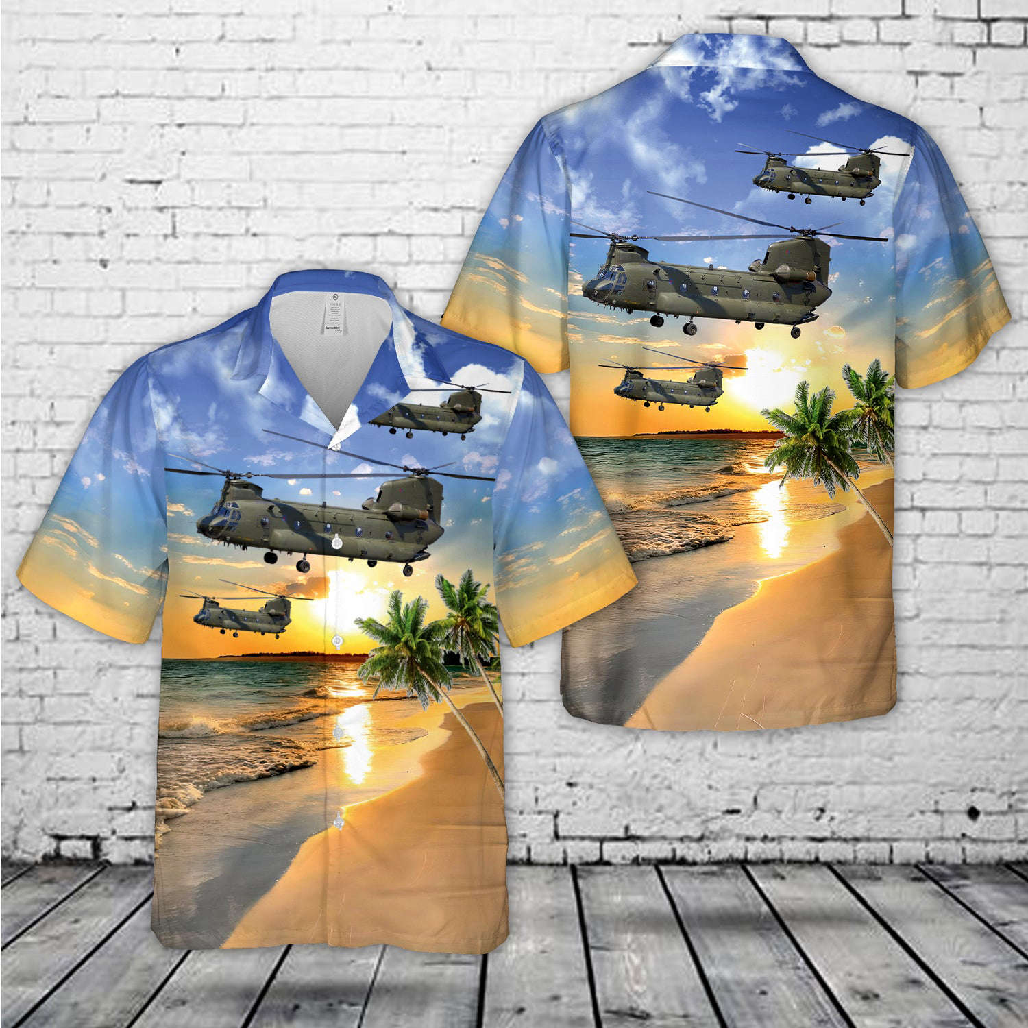 Royal Air Force Chinook HC2 Hawaiian Shirt Gift for Men Dad Father Gift for Men Dad Father