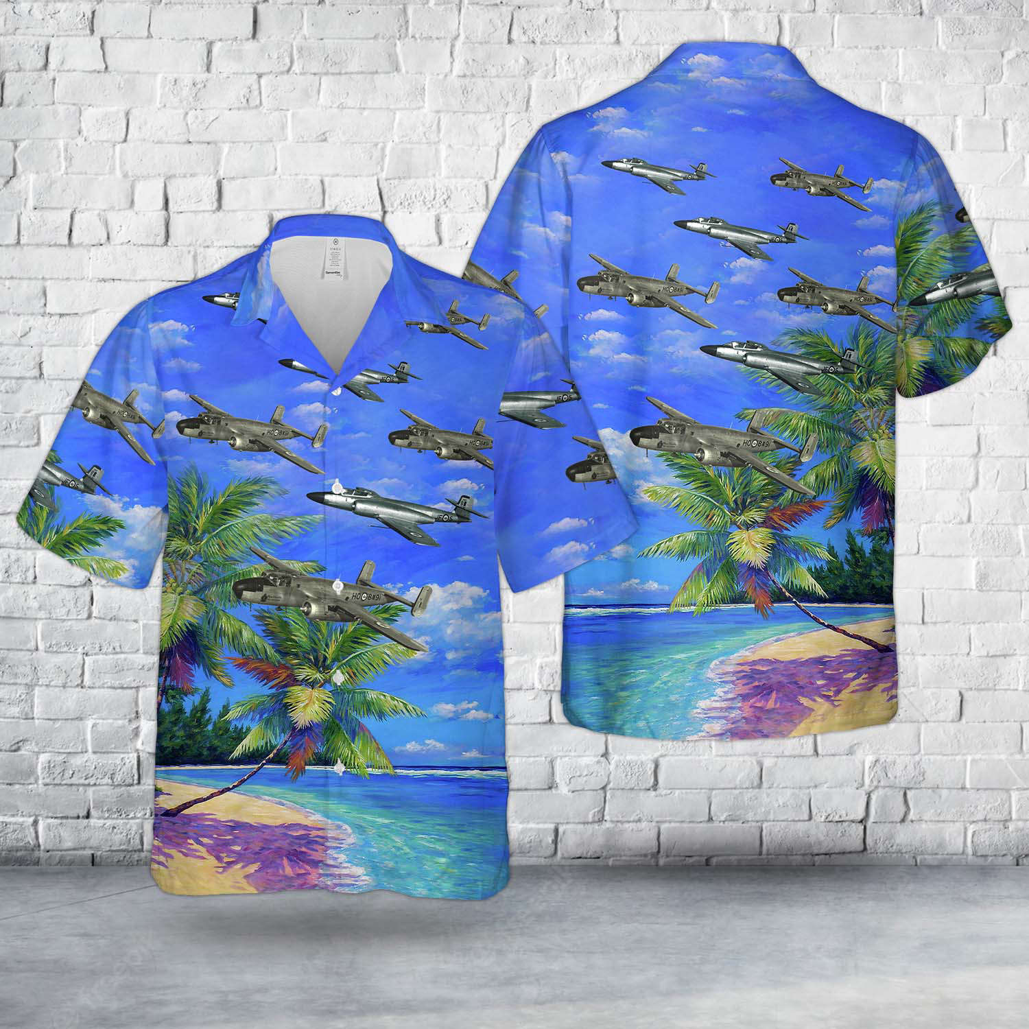 Royal Canadian Air Force aircraft in ww2 Hawaiian Shirt Gift for Men Dad Father Gift for Men Dad Father