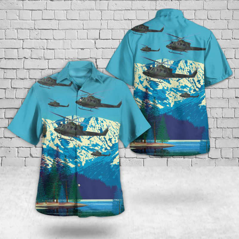 Royal Canadian Air Force Bell CH-146 Griffon From 430 Tactical Helicopter Squadron Hawaiian Shirt Gift for Men Dad Father Gift for Men Dad Father