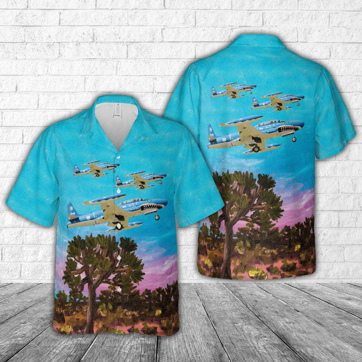 Royal Canadian Air Force Canadair CT-133 Silver Star 3 (CL-30) Hawaiian Shirt Gift for Men Dad Father Gift for Men Dad Father