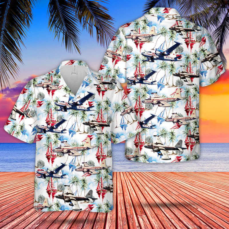 Royal Canadian Air Force Lockheed P-2 Neptune Hawaiian Shirt Gift for Men Dad Father Gift for Men Dad Father