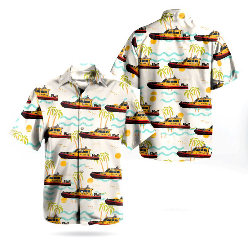 Royal Canadian Marine Search and Rescue Vessel Hawaiian Shirt Gift for Men Dad Father Gift for Men Dad Father