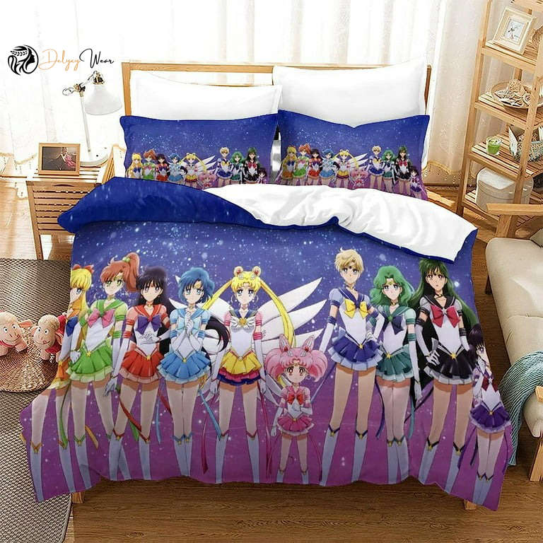Sailor Moon Bedding Set Decor Gift For Men Women Decor Gift For Men Women G95