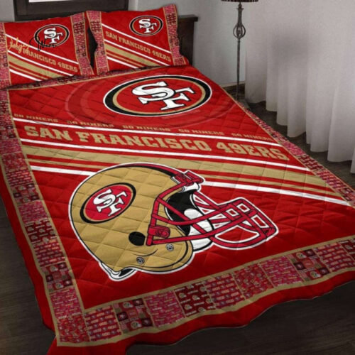 San Francisco 49ers Bedding Set Decor Gift For Men Women Decor Gift For Men Women G95