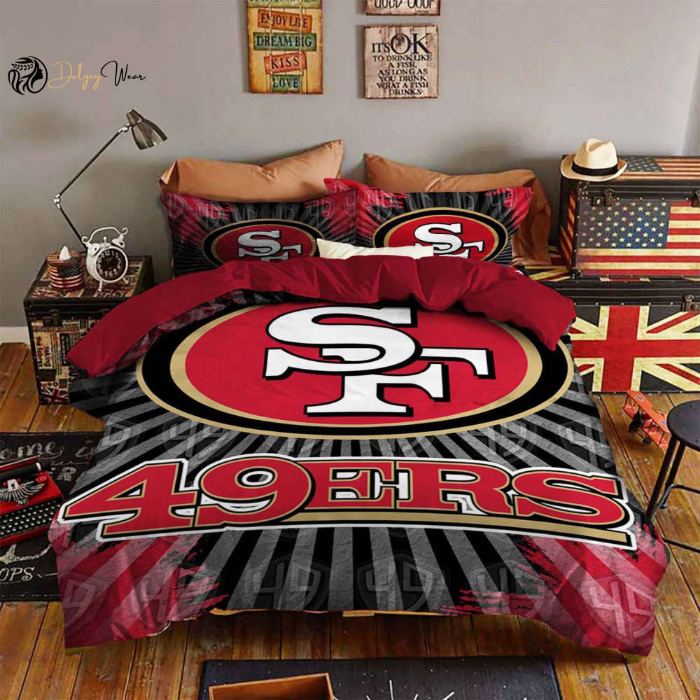 San Francisco 49ers i1 Bedding Set Decor Gift For Men Women Decor Gift For Men Women G95